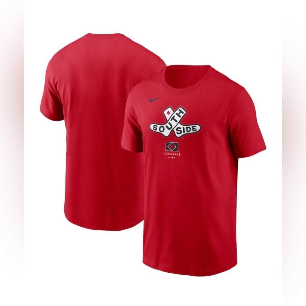 Nike Chicago White Sox City Connect Red Short Sleeve Baseball T Shirt Men Small